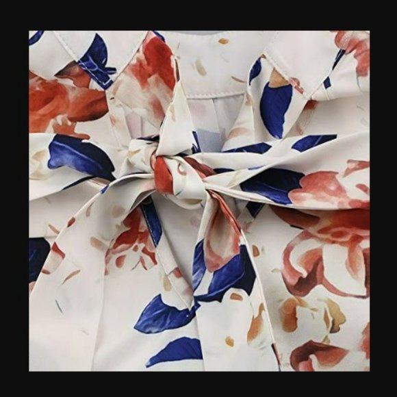 YOMISOY 2 Piece Floral Boho Romper - Halter Top & Shorts - NWOT - Picture 6 of 6